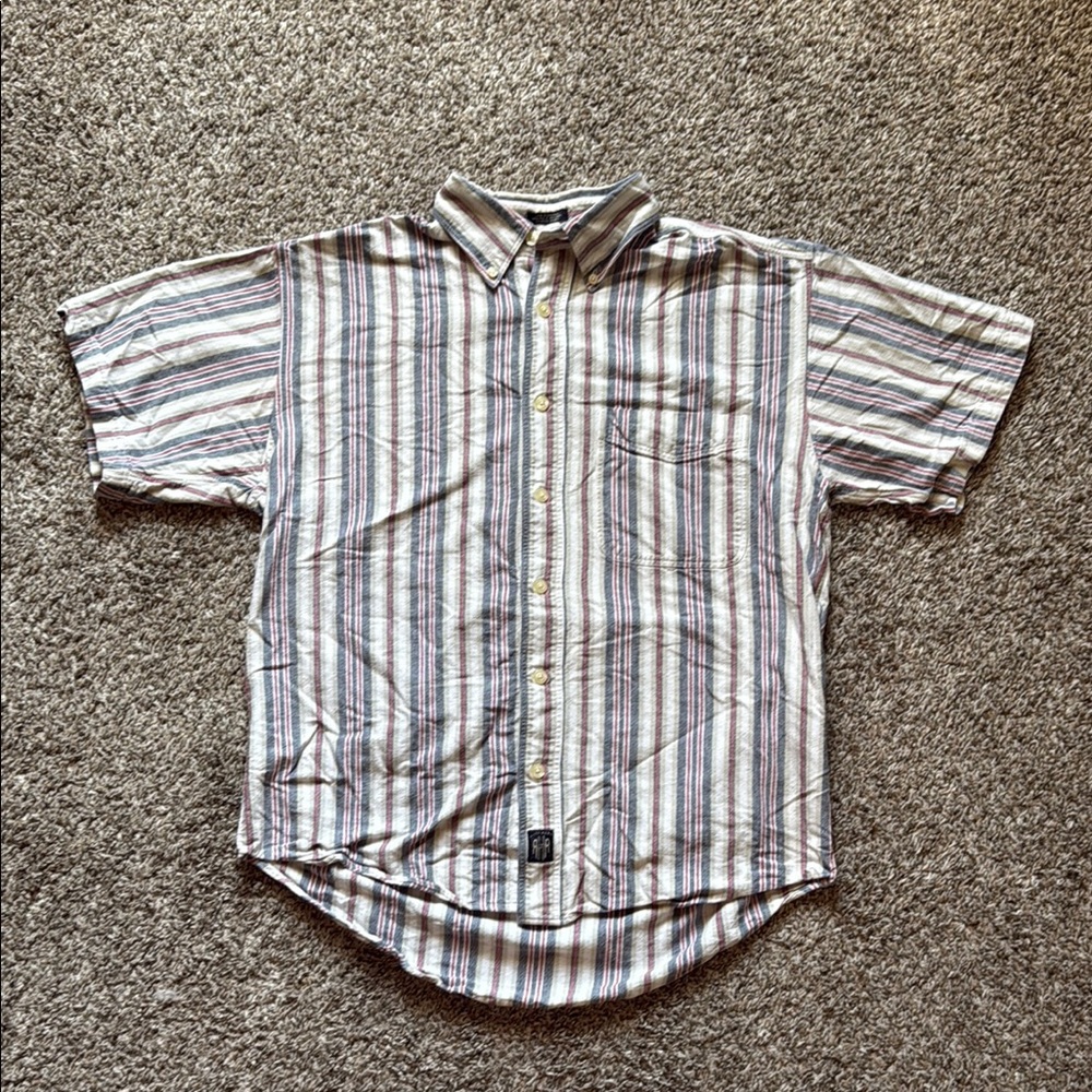 Ruff Hewn Striped Short Sleeve Men's Shirt